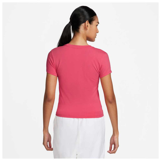 Nike Γυναικεία κοντομάνικη μπλούζα Sportswear Chill Knit Cropped T-Shirt